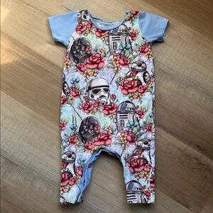 Intergalactic Floral Star Wars Baby Bodysuit